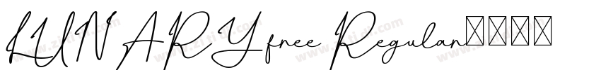 LUNARY free Regular字体转换